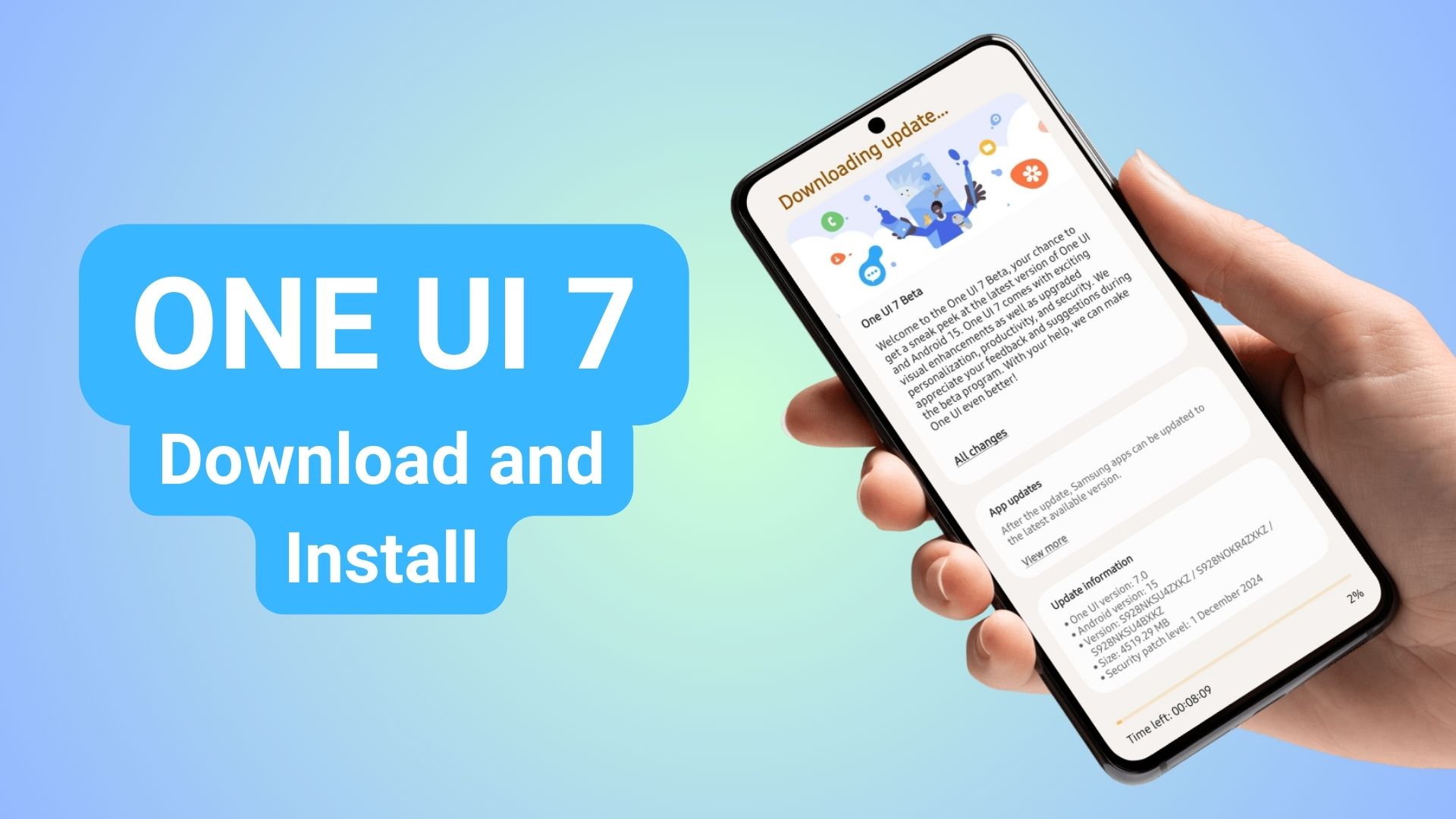 Download and Install One UI 7 Beta Update From Any Country